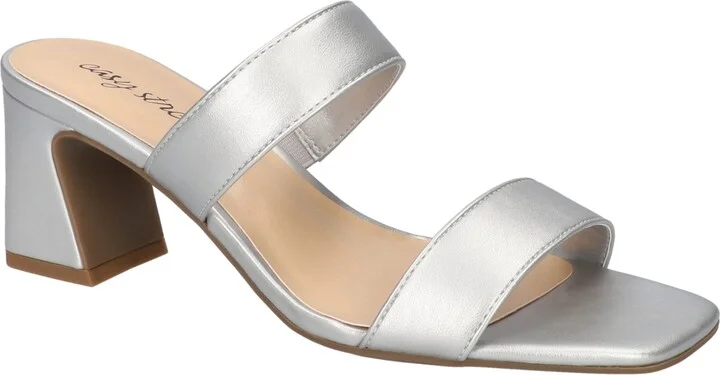 Easy Street Women's Clovelle Slip-On Block Heel Sandals