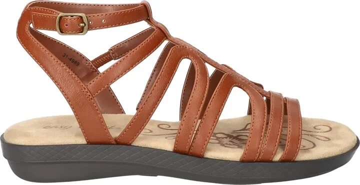 Easy Street Women's Daylily Gladiator Buckle Flat Sandals - Image 7