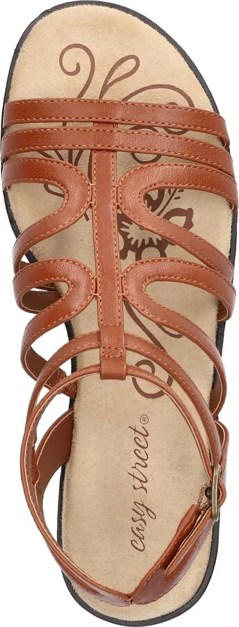 Easy Street Women's Daylily Gladiator Buckle Flat Sandals - Image 9