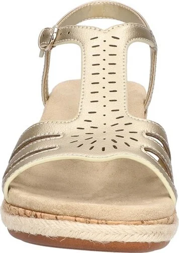 Easy Street Women's Dorinda Wedge Sandals-White 11M - Image 4