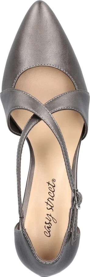 Easy Street Women's Elegance Cross Strap Front Pumps - Image 9