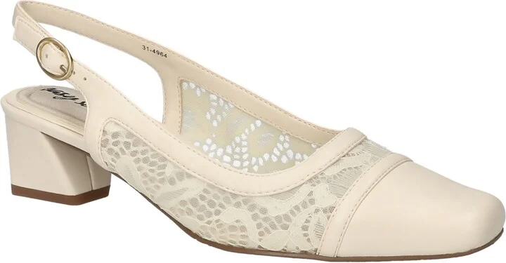 Easy Street Women's Fortune Square Toe Slingback Pumps
