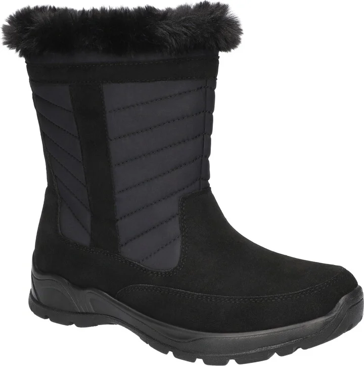 Easy Street Women's Frazer Slip Resistant and Waterproof Side Zip Boots