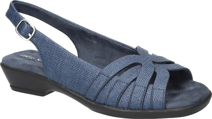 Navy Linen Embossed