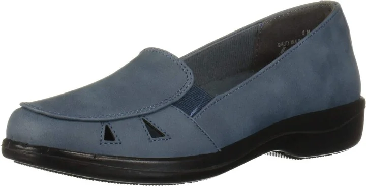 Easy Street Women's Julie Comfort Slip on Casual Ballet Flat