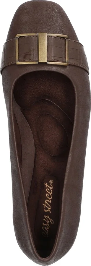 Easy Street Women's Keely Square Toe Ballet Flats - Image 9