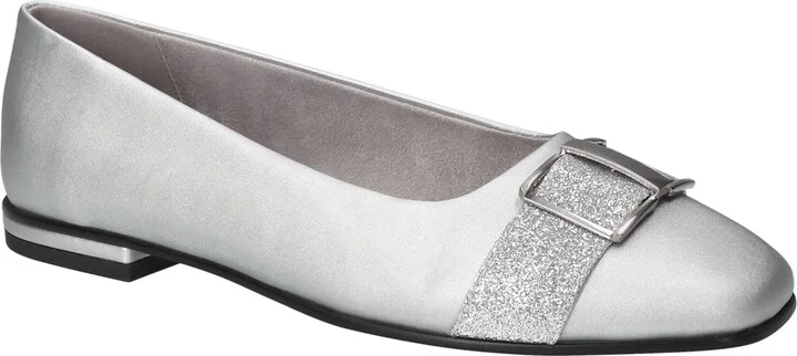 Silver Satin Glitter