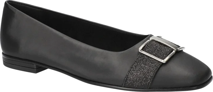Easy Street Women's Keely Square Toe Ballet Flats