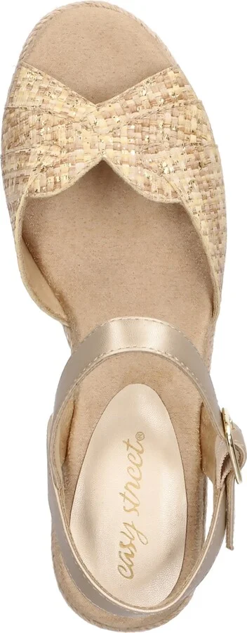 Easy Street Women's Miramar Espadrille Wedge Heel Sandals - Image 9