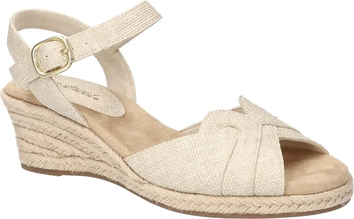 Easy Street Women's Miramar Espadrille Wedge Heel Sandals