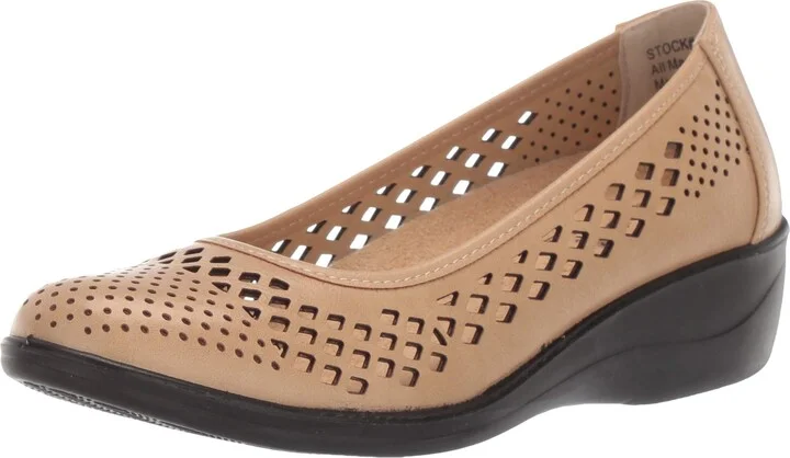Easy Street Women's Mona Comfort Pump with Cutouts Ballet Flat