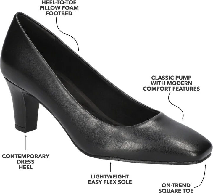 Easy Street Women's Poet Square Toe Pumps - Image 6