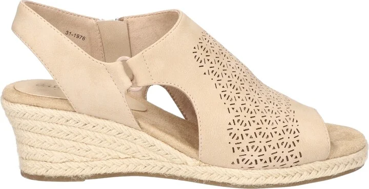 Easy Street Women's Serena Zip Espadrille Wedge Sandals - Image 2