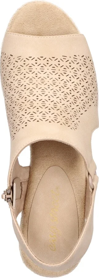Easy Street Women's Serena Zip Espadrille Wedge Sandals - Image 4