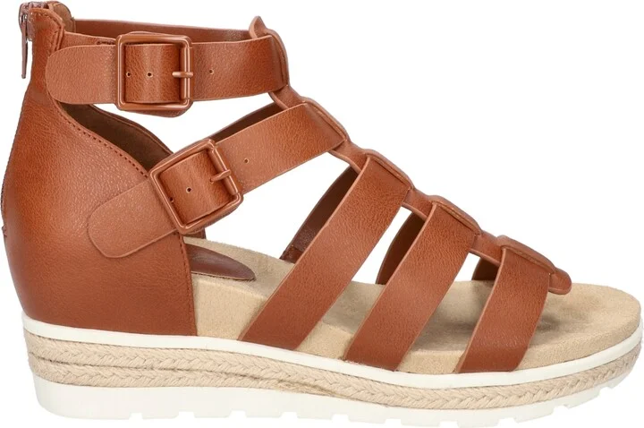 Easy Street Women's Simone Zip Wedge Sandals - Image 7