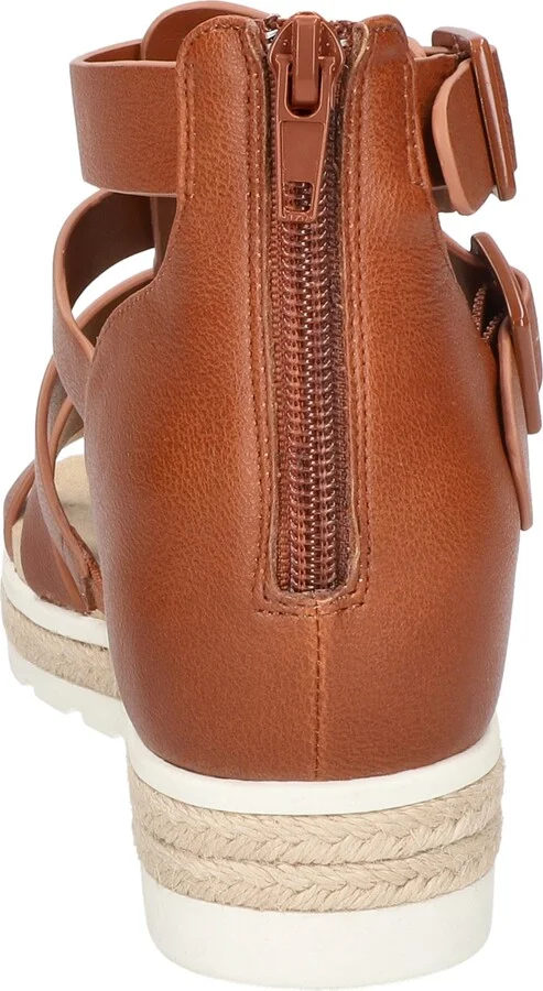 Easy Street Women's Simone Zip Wedge Sandals - Image 8
