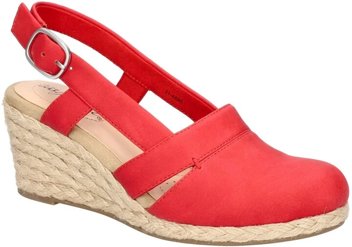 Easy Street Women's Stargaze Espadrille Slingback Wedges