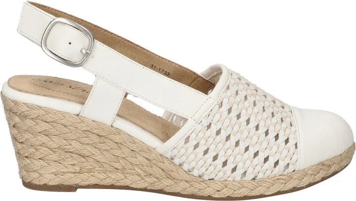 Easy Street Women's Taffy Buckle Slingback Espadrille Wedges - Image 2