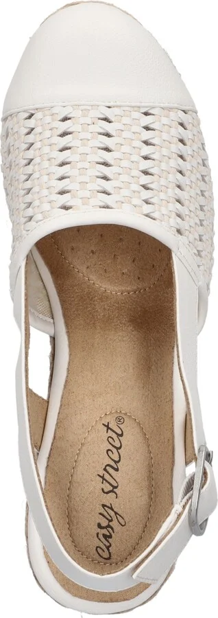 Easy Street Women's Taffy Buckle Slingback Espadrille Wedges - Image 4