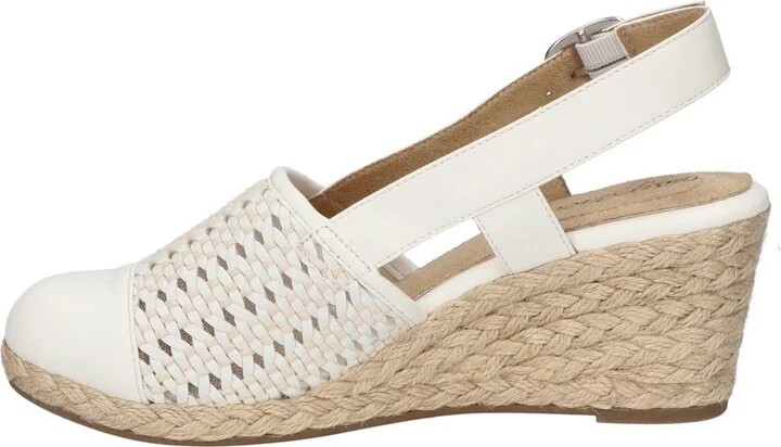 Easy Street Women's Taffy Buckle Slingback Espadrille Wedges - Image 6