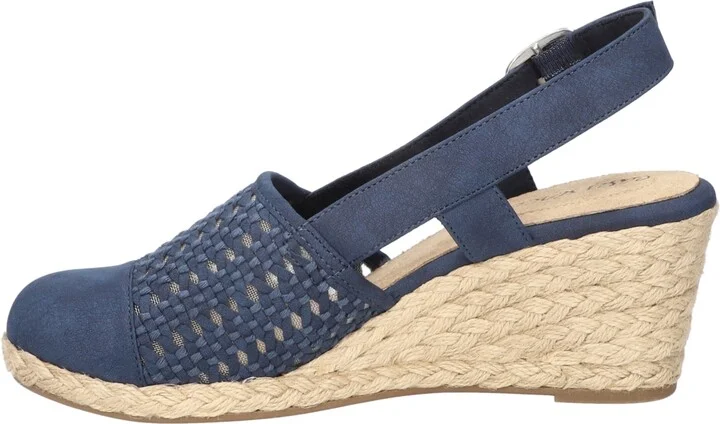 Easy Street Women's Taffy Buckle Slingback Espadrille Wedges - Image 11
