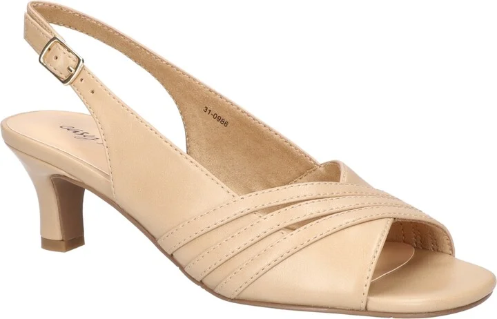 Easy Street Women's Teton Buckle Slingback Dress Sandals