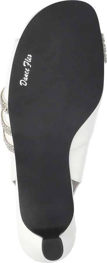 Easy Street Women's Teton Dress Heel Sandals - White W/ Stones - Image 5