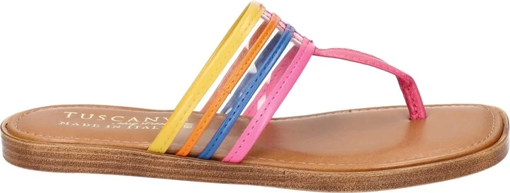 Easy Street Women's Tuscany Antea Square Toe Sandals - Tan, Multi - Image 6