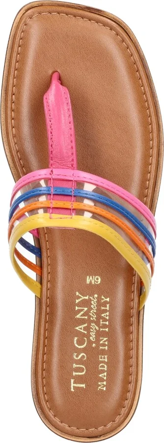 Easy Street Women's Tuscany Antea Square Toe Sandals - Tan, Multi - Image 8