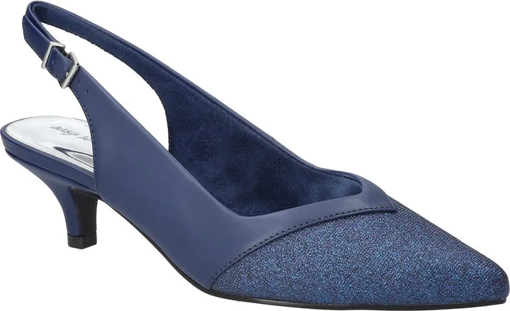 Navy Satin-Glitter