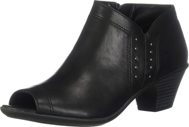 Easy Street Women's Voyage Open Toe Bootie with Mini Studs Ankle Boot