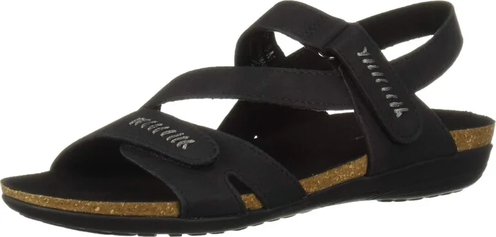 Easy Street Women's Winnie Casual Sandal with Hook and Loop Closures