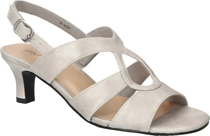 Easy Street Women's Zella Kitten Heel Sandals