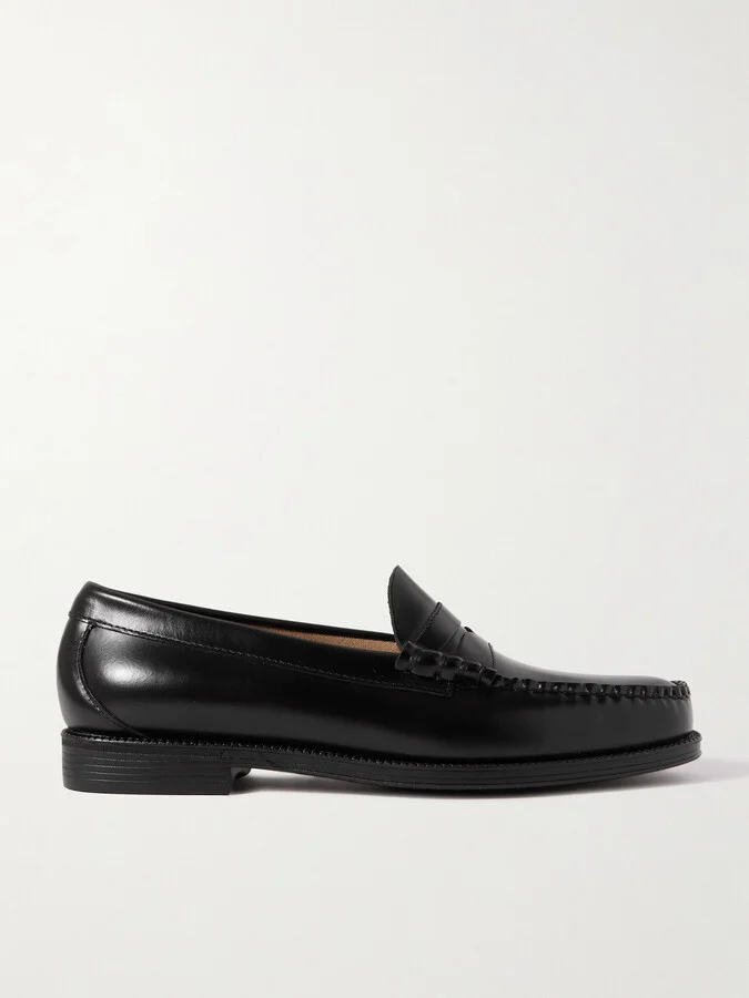 Easy Weejuns Larson Glossed-Leather Penny Loafers