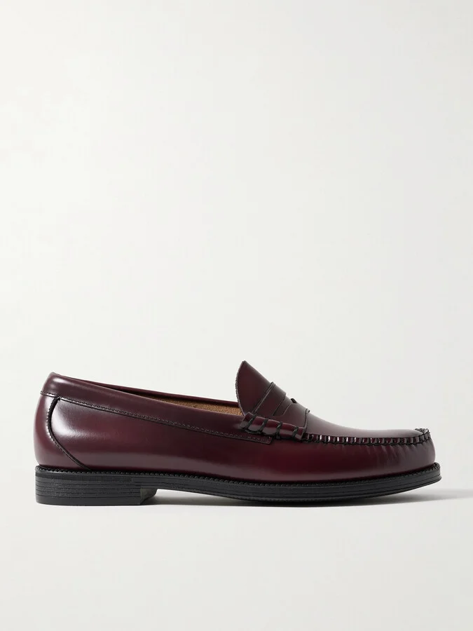 Easy Weejuns Larson Glossed-Leather Penny Loafers