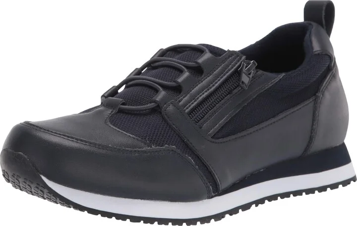 Navy Leather/Mesh