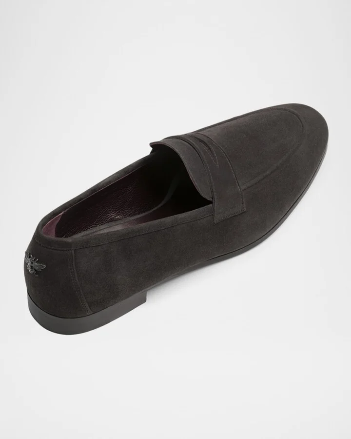 Ebano Suede Penny Loafers - Image 5