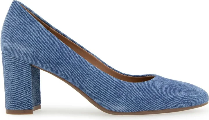 Ebel Block Heel Pump - Wide Width Available - Image 10