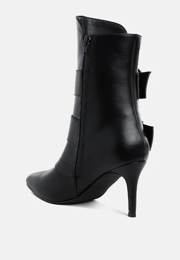 Ebera Chunky Buckle Strap Ankle Boots - Image 5