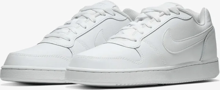 Ebernon Low AQ1779-100 Sneakers Women's US 9 White Leather Shoes RHS2703