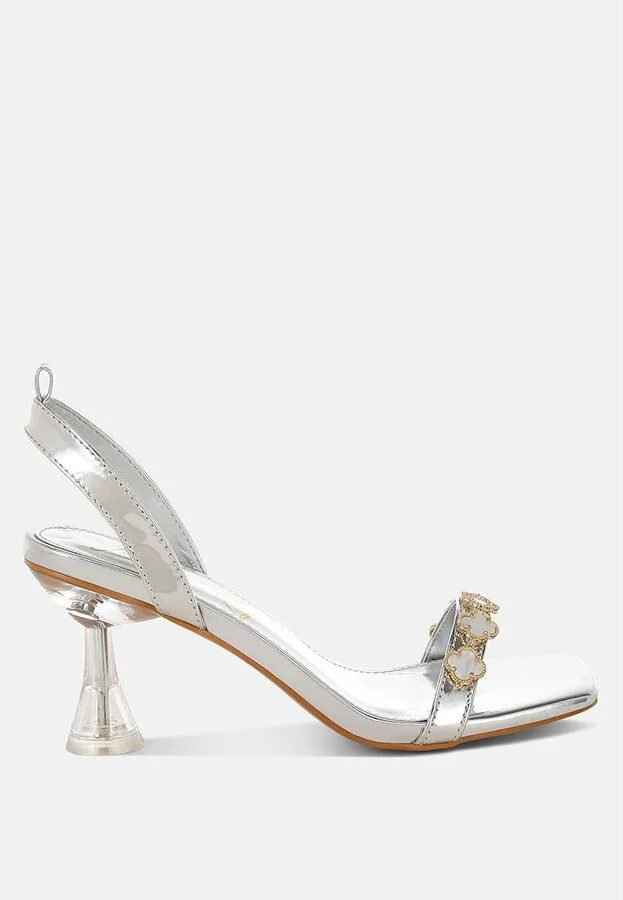 Ebina Charm Detail Spool Heels - Image 2
