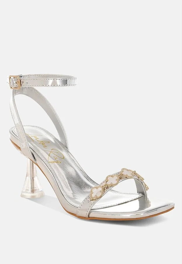 Ebina Charm Detail Spool Heels - Image 3
