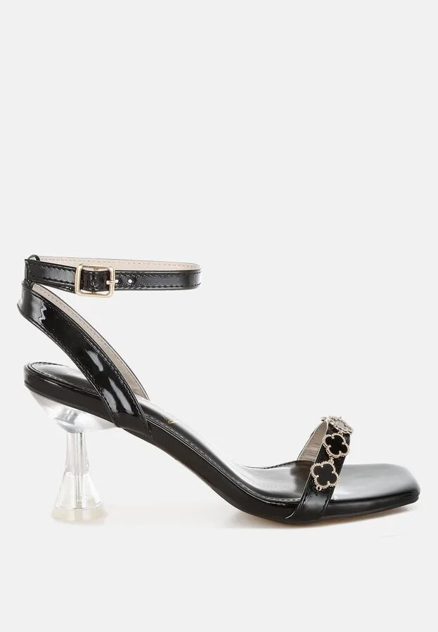 Ebina Charm Detail Spool Heels - Image 4