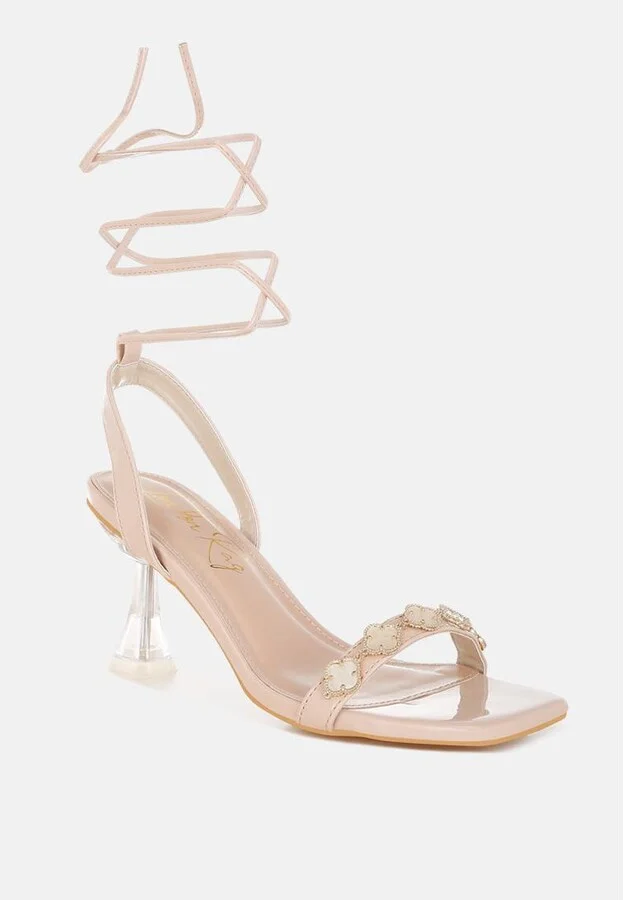 Ebina Charm Detail Spool Heels - Image 9