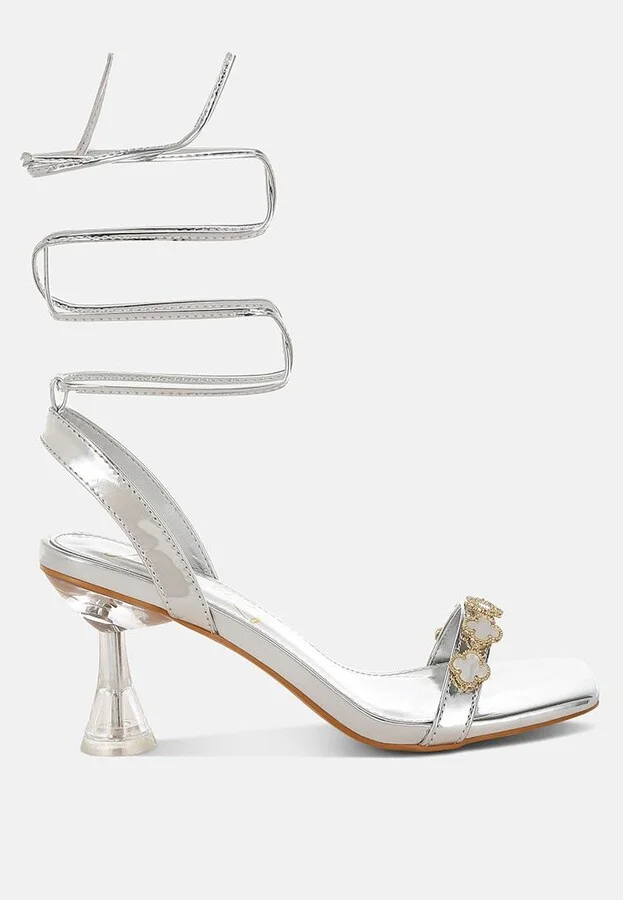 Ebina Charm Detail Spool Heels