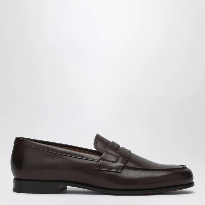 Ebony leather Heswall loafer