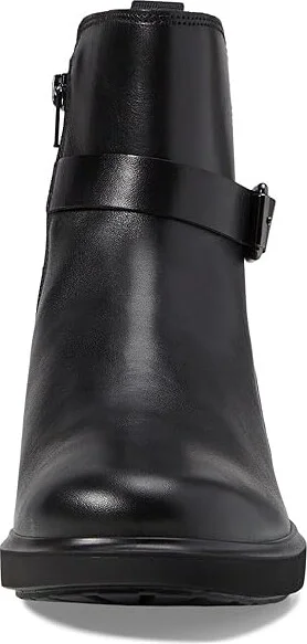 ECCO Amsterdam Buckle Ankle Boot Women's Boots Black : EU 35 (US Women's 4-4.5) M, Leather/Suede - Image 2