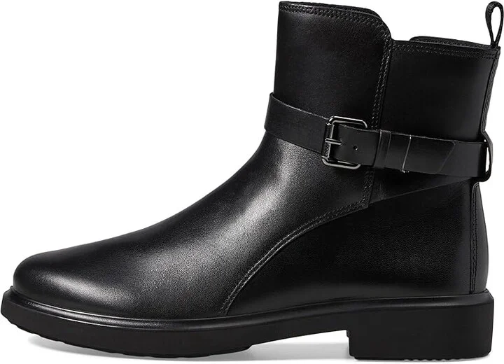ECCO Amsterdam Buckle Ankle Boot Women's Boots Black : EU 35 (US Women's 4-4.5) M, Leather/Suede - Image 5