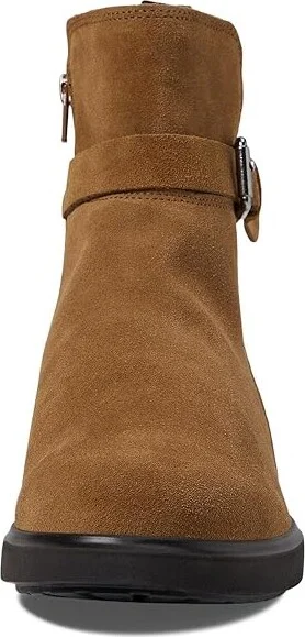 ECCO Amsterdam Buckle Ankle Boot Women's Boots Camel Suede : EU 36 (US Women's 5-5.5) M, Leather/Suede - Image 2