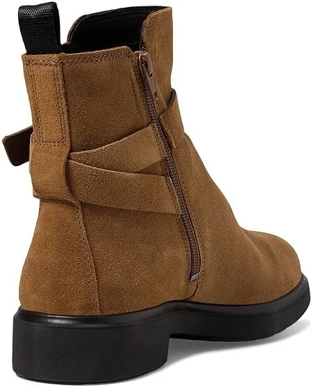 ECCO Amsterdam Buckle Ankle Boot Women's Boots Camel Suede : EU 36 (US Women's 5-5.5) M, Leather/Suede - Image 4